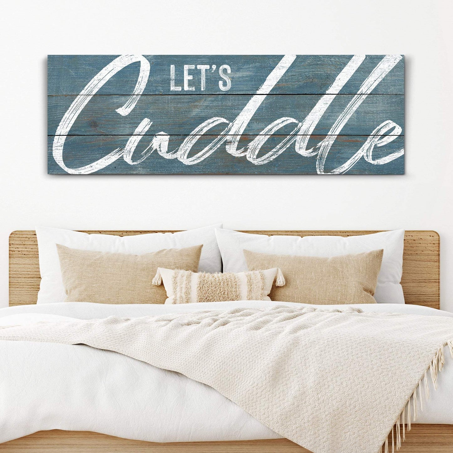 Let's Cuddle Sign - Tailored Canvases - Flyclothing LLC