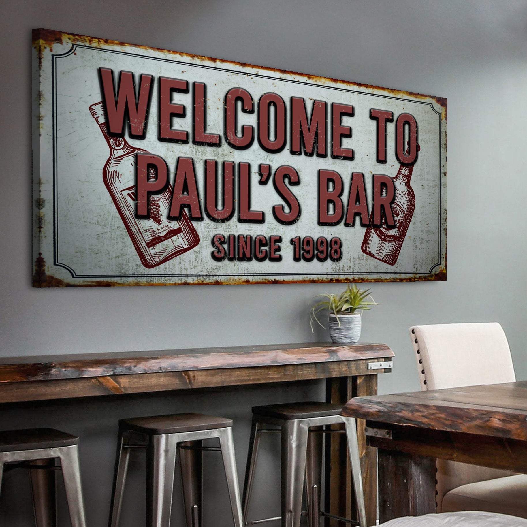 Bar Sign III - Tailored Canvases - Flyclothing LLC