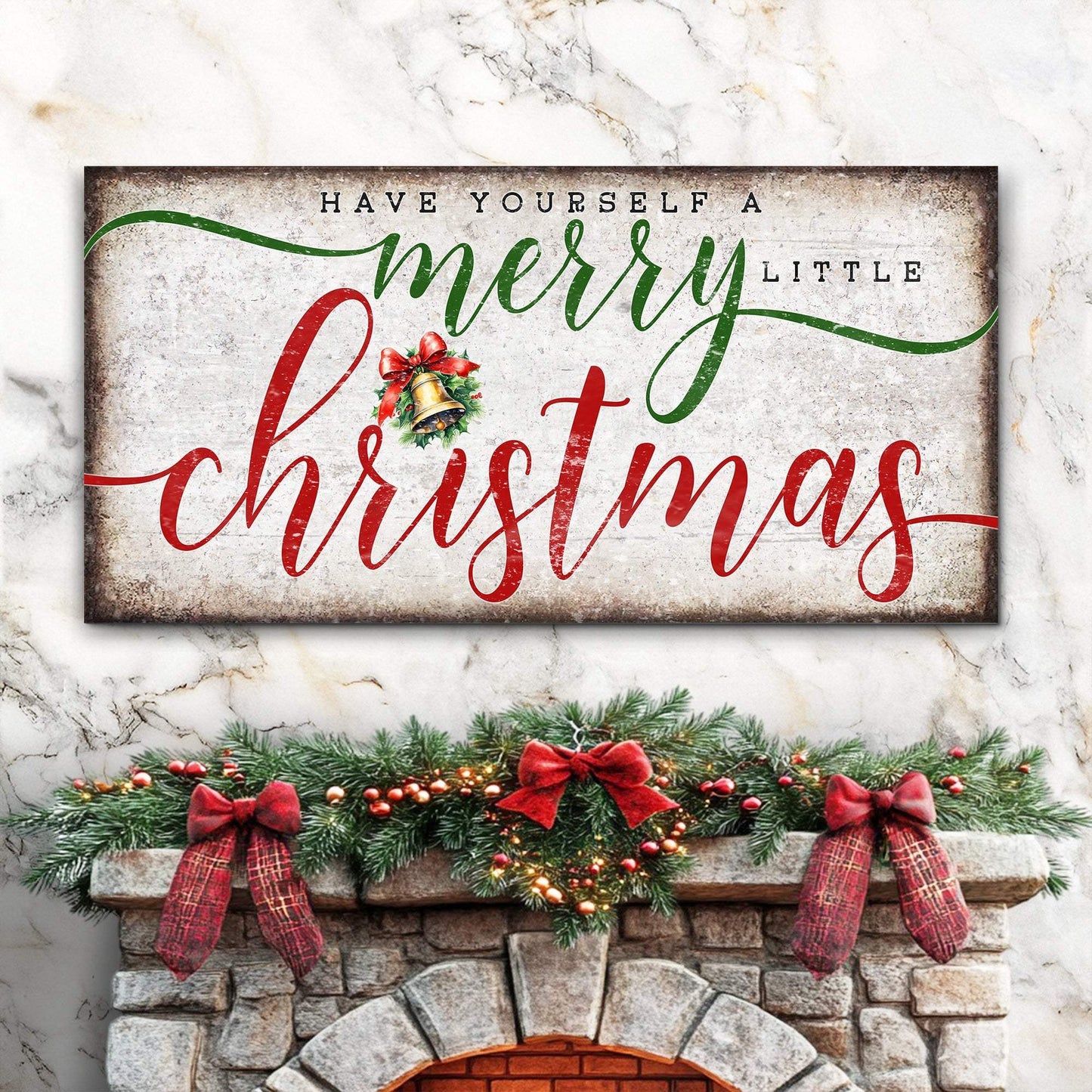 Have Yourself A Merry Little Christmas Sign XII - Tailored Canvases - Flyclothing LLC