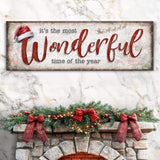 It's The Most Wonderful Time Of The Year Christmas Sign III - Tailored Canvases - Flyclothing LLC
