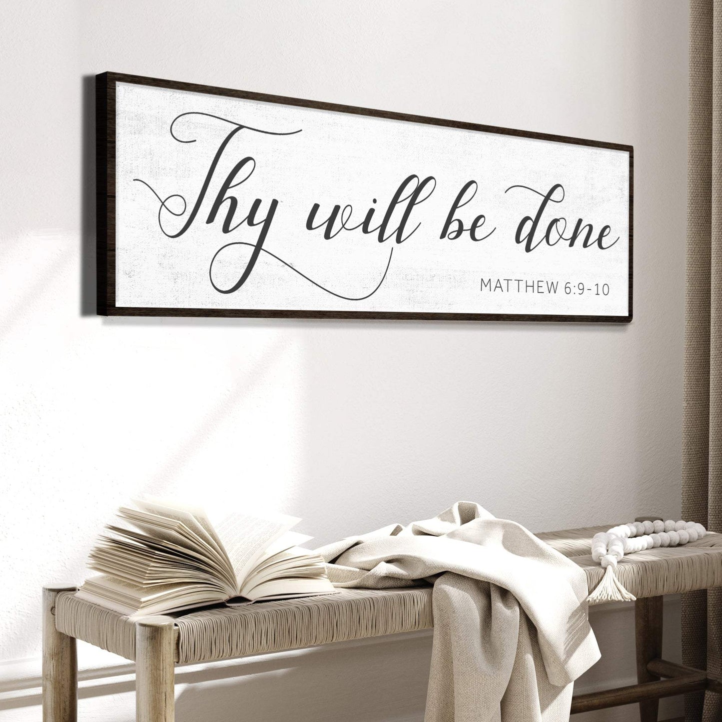 Thy Will Be Done Faith Sign IV - Tailored Canvases - Flyclothing LLC