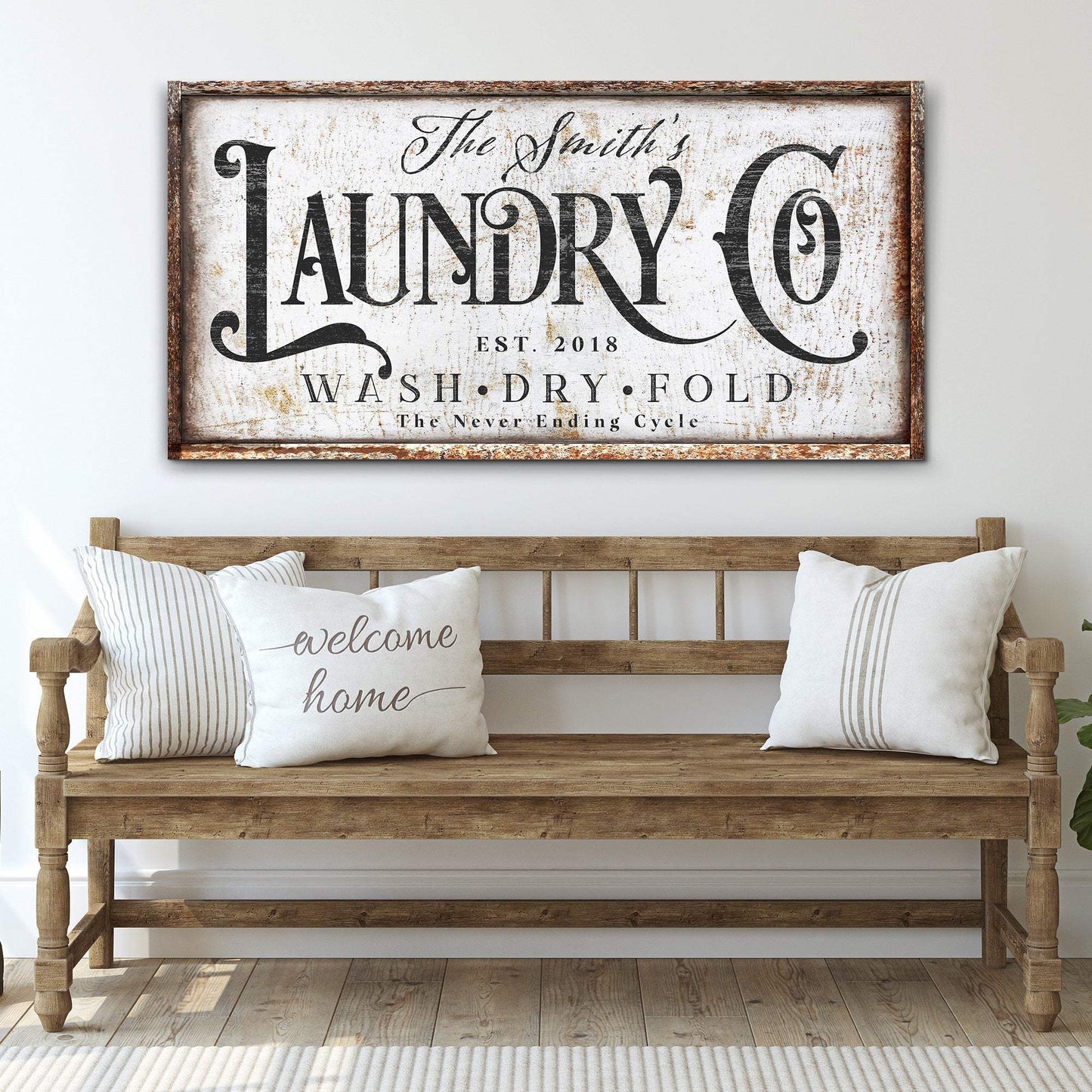 The Never Ending Cycle Laundry Sign - Tailored Canvases - Flyclothing LLC