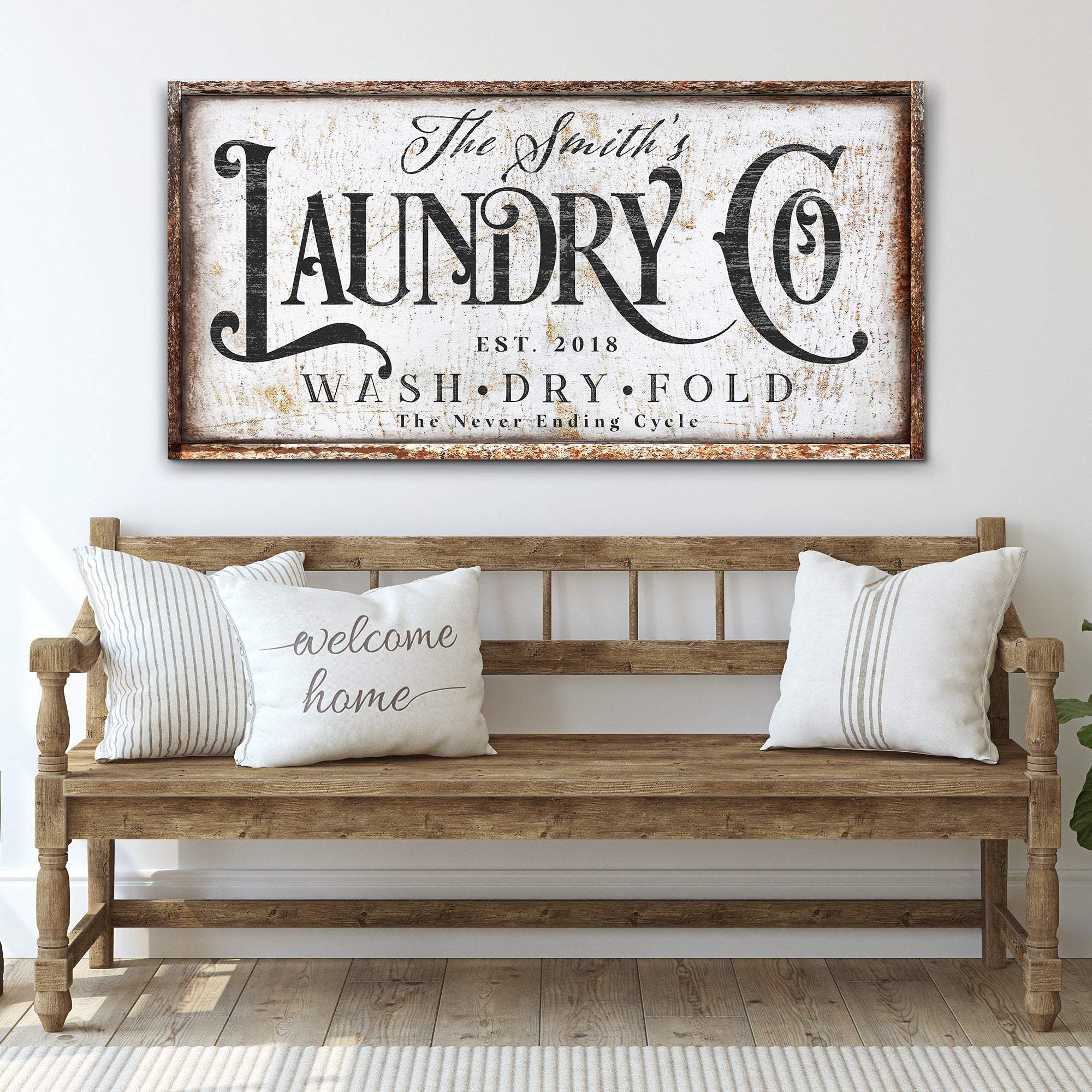 The Never Ending Cycle Laundry Sign - Tailored Canvases - Flyclothing LLC