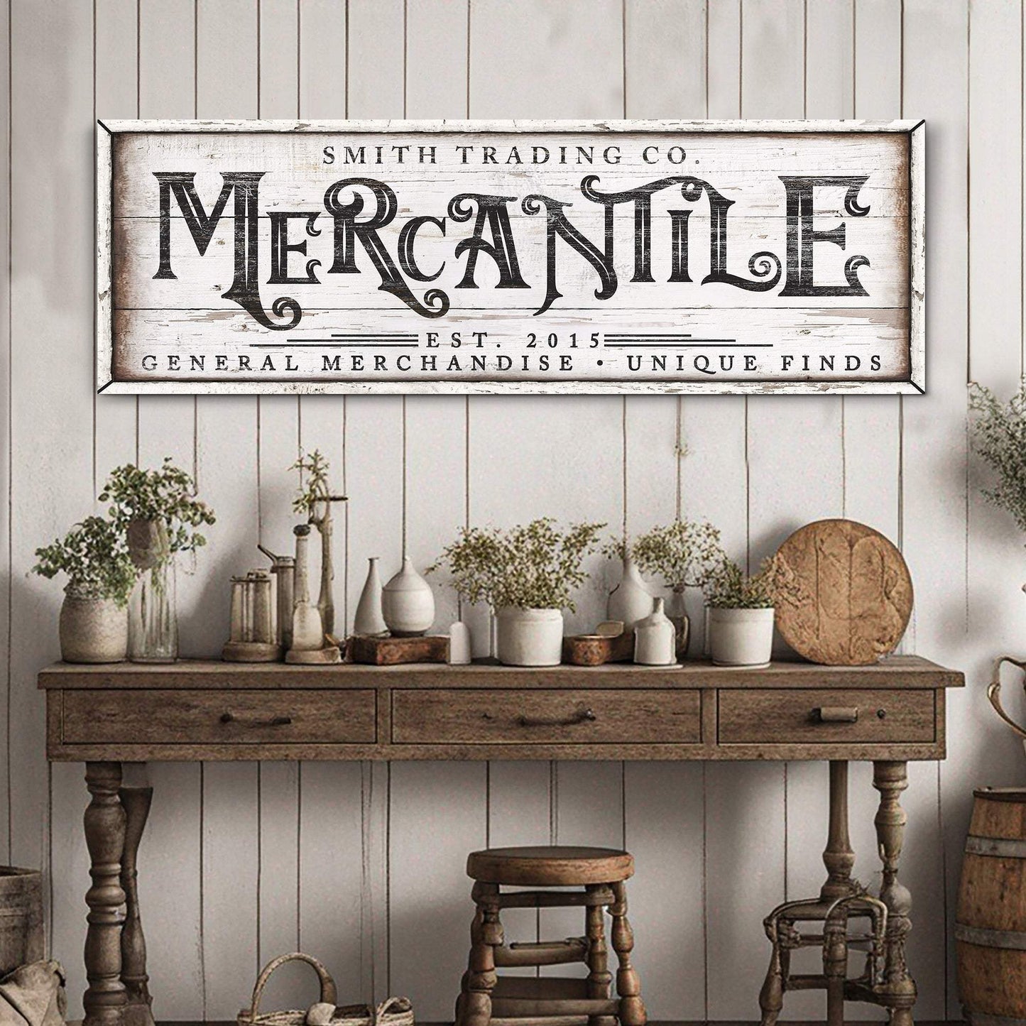 Personalized Mercantile Sign - Tailored Canvases - Flyclothing LLC
