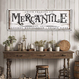 Personalized Mercantile Sign - Tailored Canvases - Flyclothing LLC
