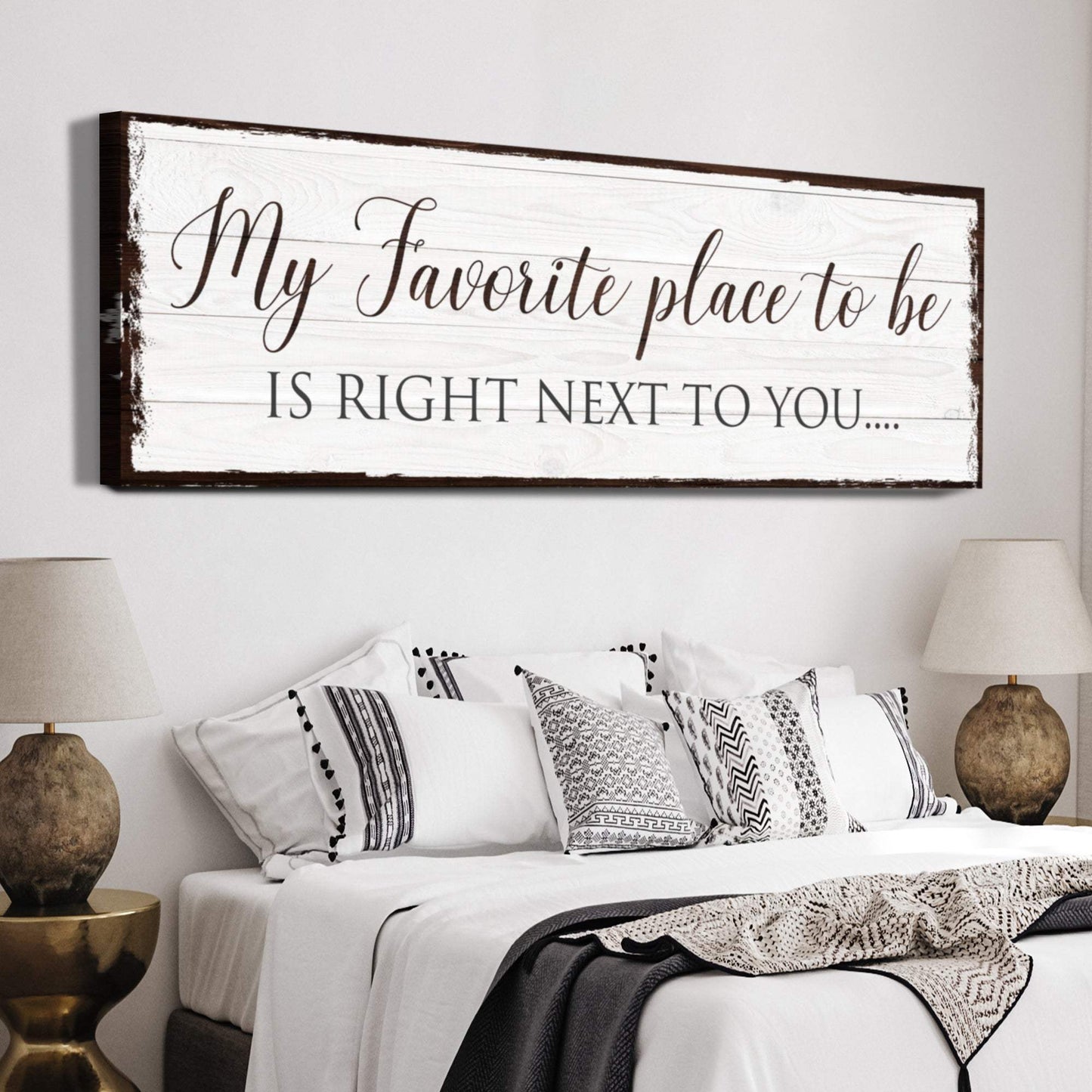 My Favorite Place In The World Is Next To You Sign III - Tailored Canvases - Flyclothing LLC