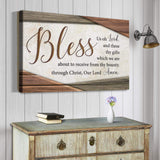 Bless Us Oh Lord Faith Sign IV - Tailored Canvases - Flyclothing LLC