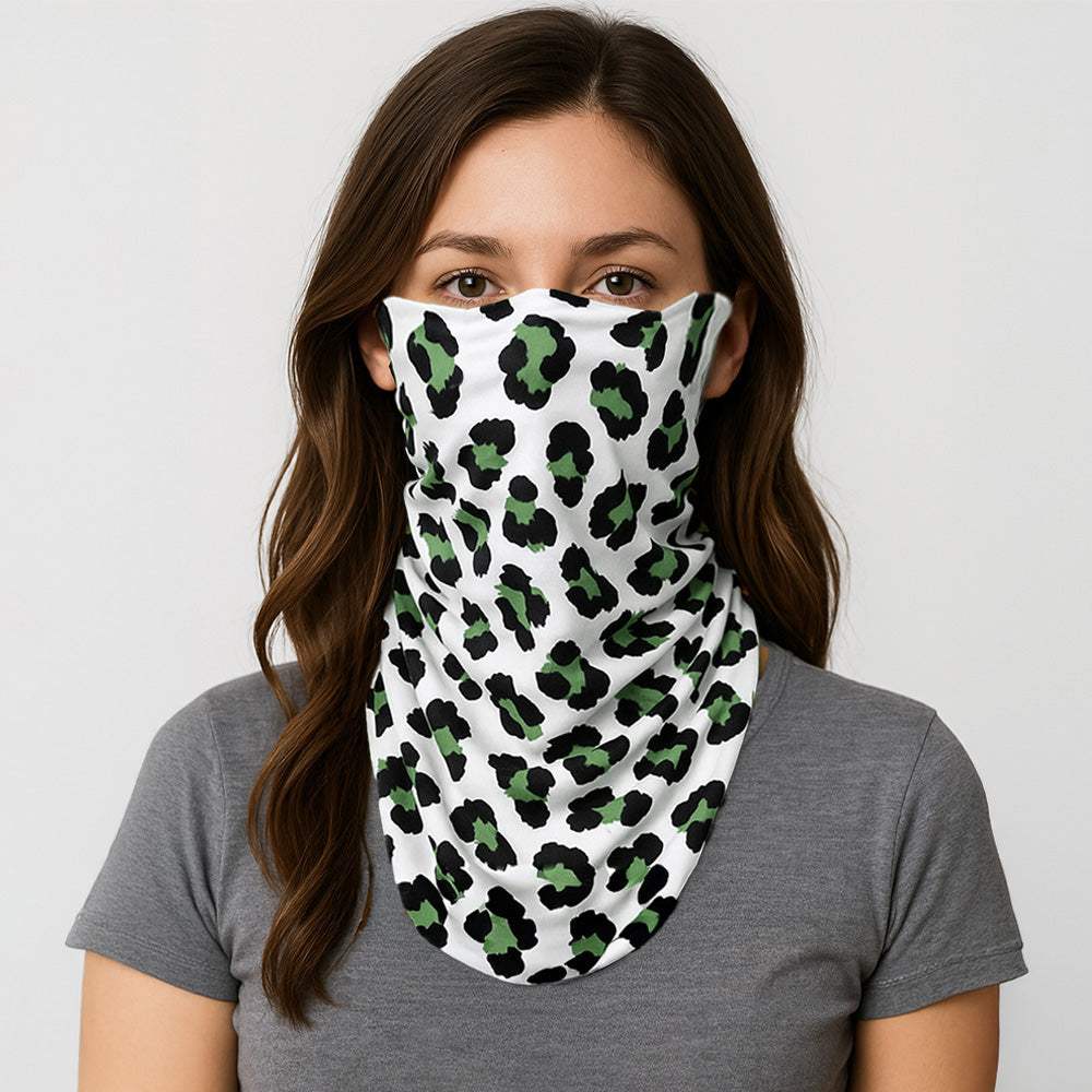 Leopard Print Face Tube Mask / Scarf - Madeline Love - Flyclothing LLC