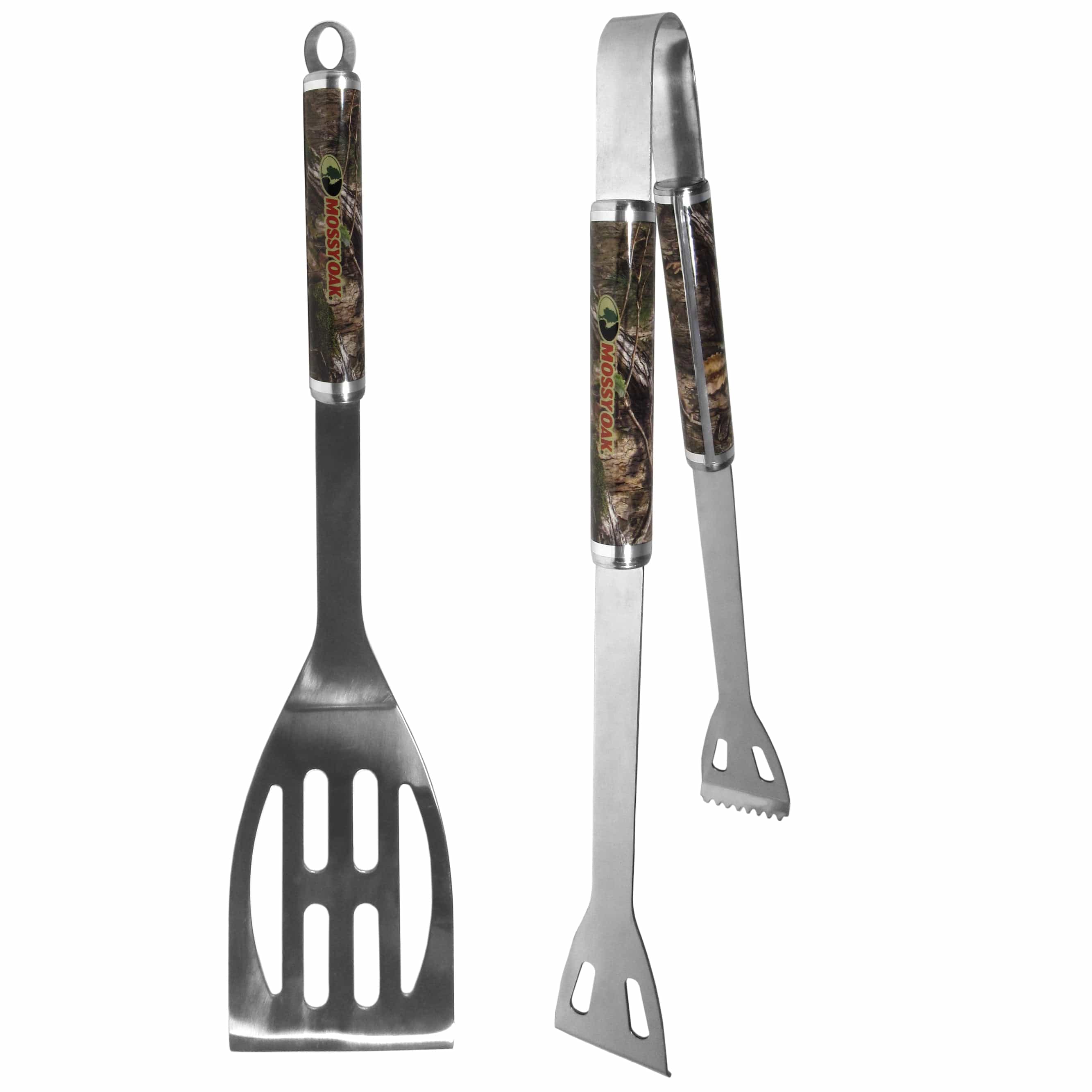 Mossy Oak 2 pc Steel BBQ Tool Set