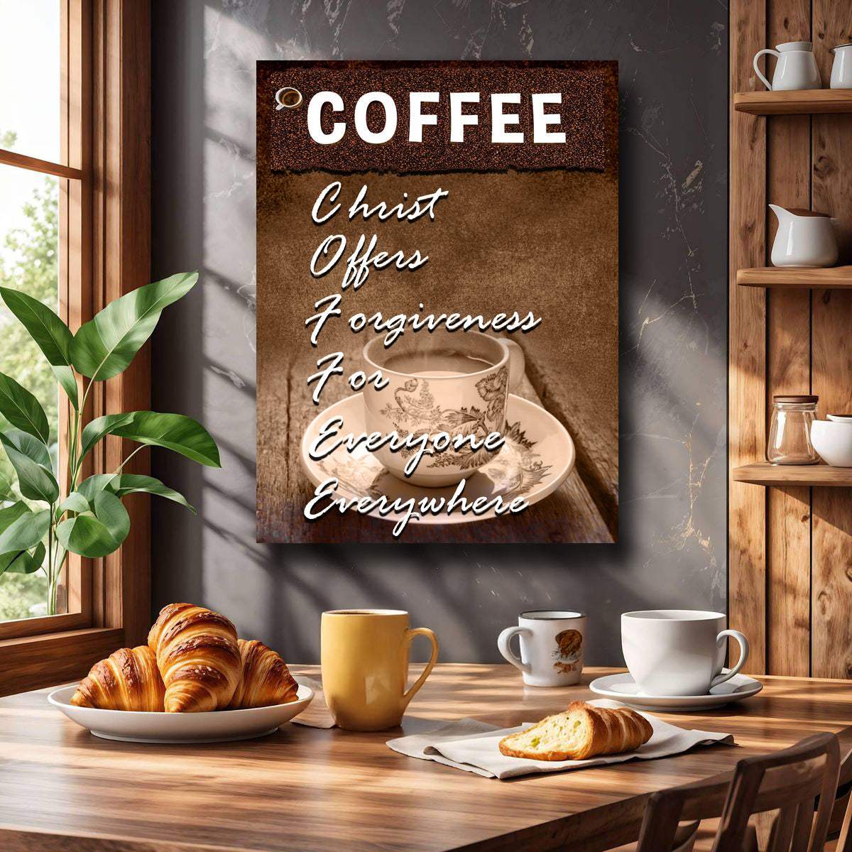 Our C.O.F.F.E.E Faith Sign IX - Tailored Canvases - Flyclothing LLC