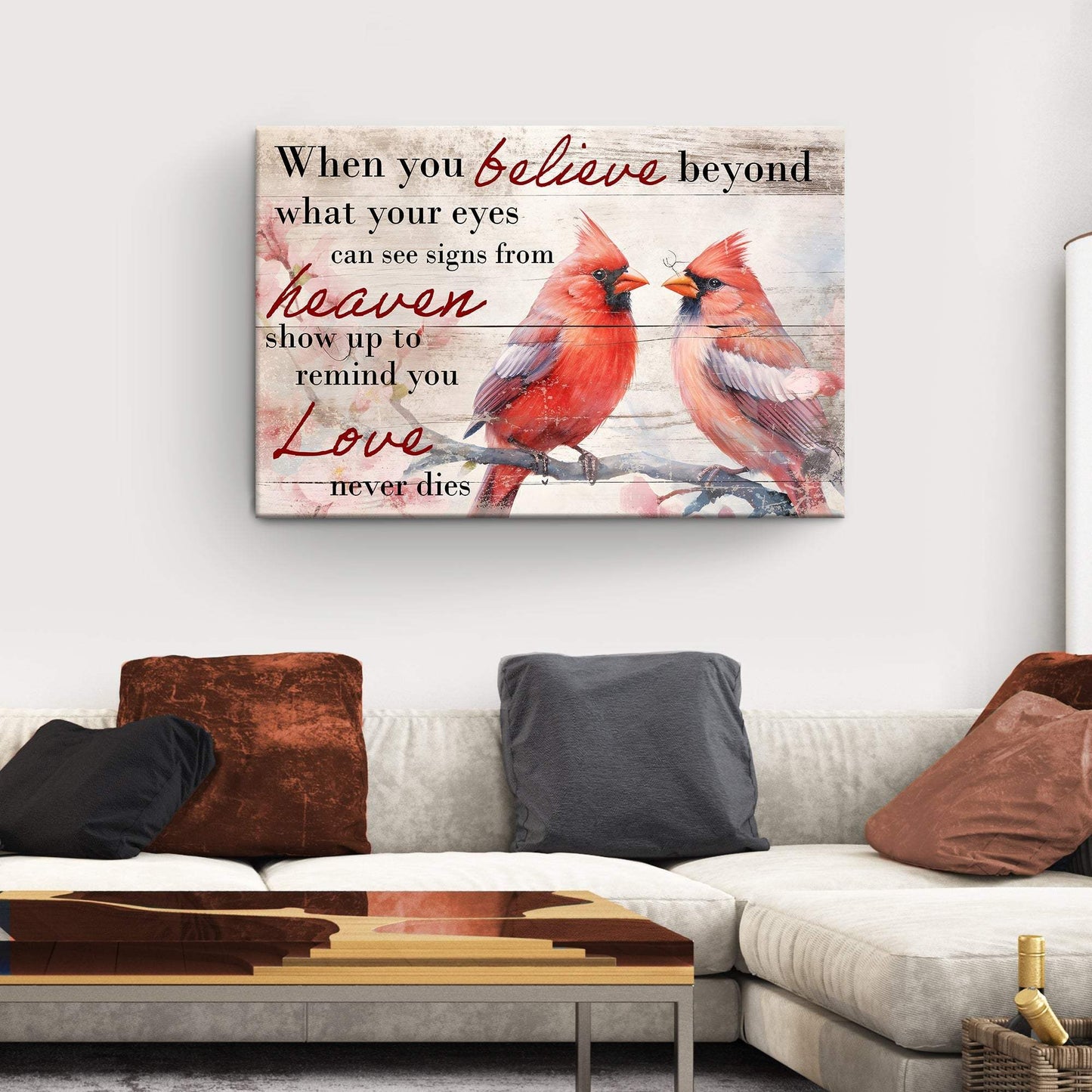 When You Believe What Your Eyes Can See Faith Sign - Tailored Canvases - Flyclothing LLC