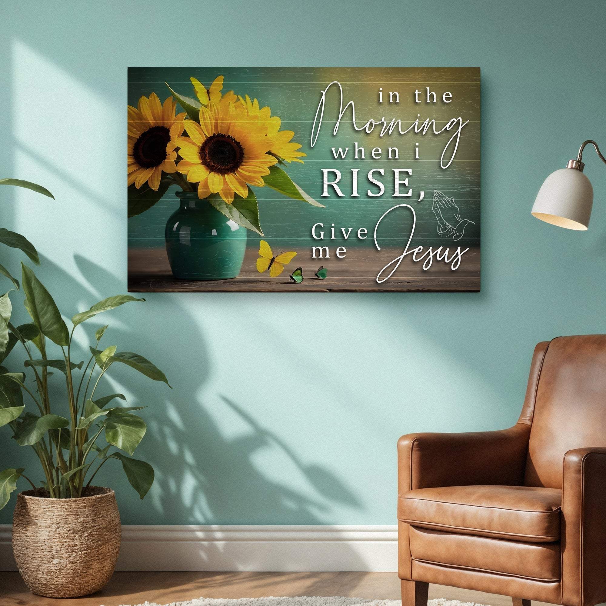 In The Morning, Give Me Jesus Faith Sign II - Tailored Canvases - Flyclothing LLC