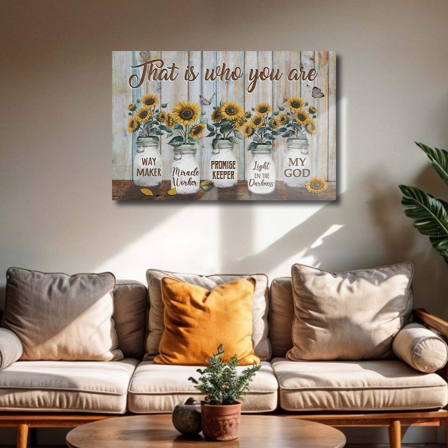 That Is Who You Are Faith Sign - Tailored Canvases - Flyclothing LLC