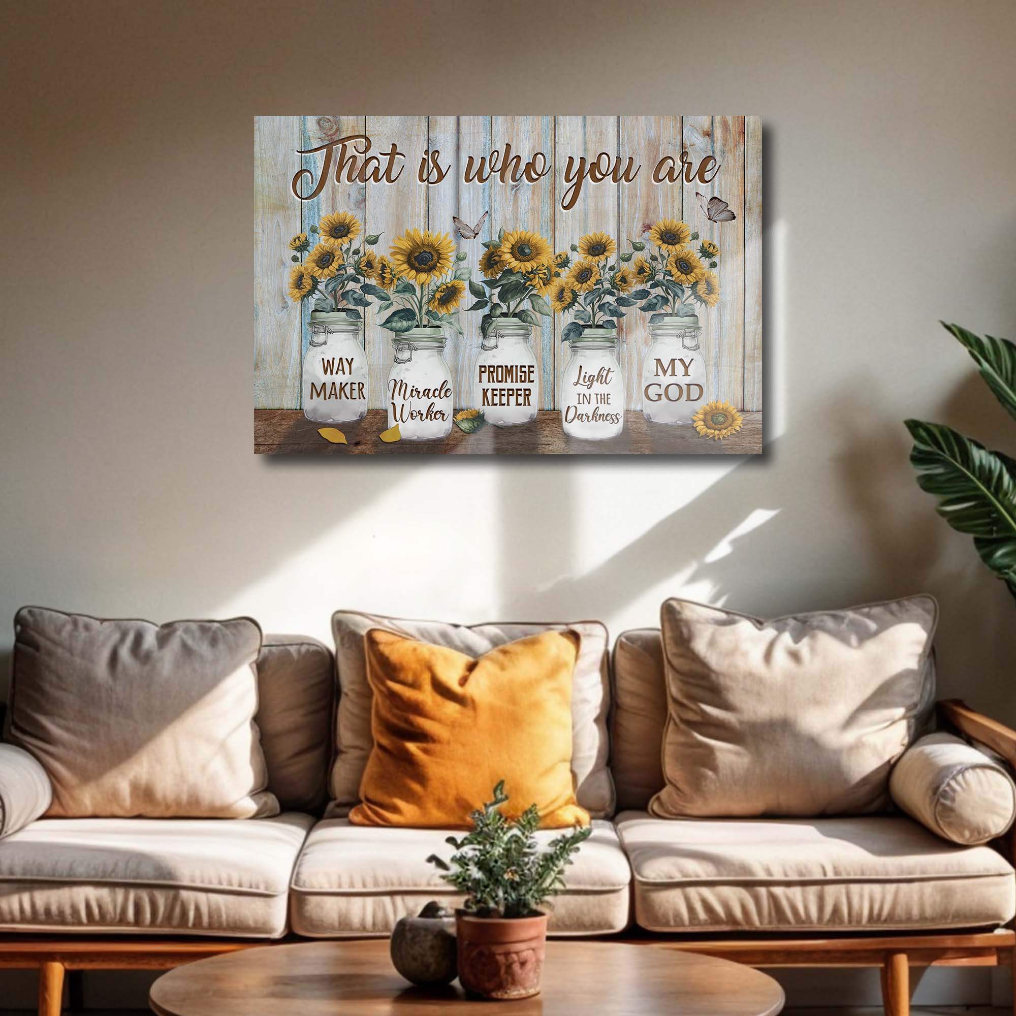That Is Who You Are Faith Sign - Tailored Canvases - Flyclothing LLC