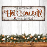 Hot Chocolate Christmas Bar Sign II - Tailored Canvases - Flyclothing LLC