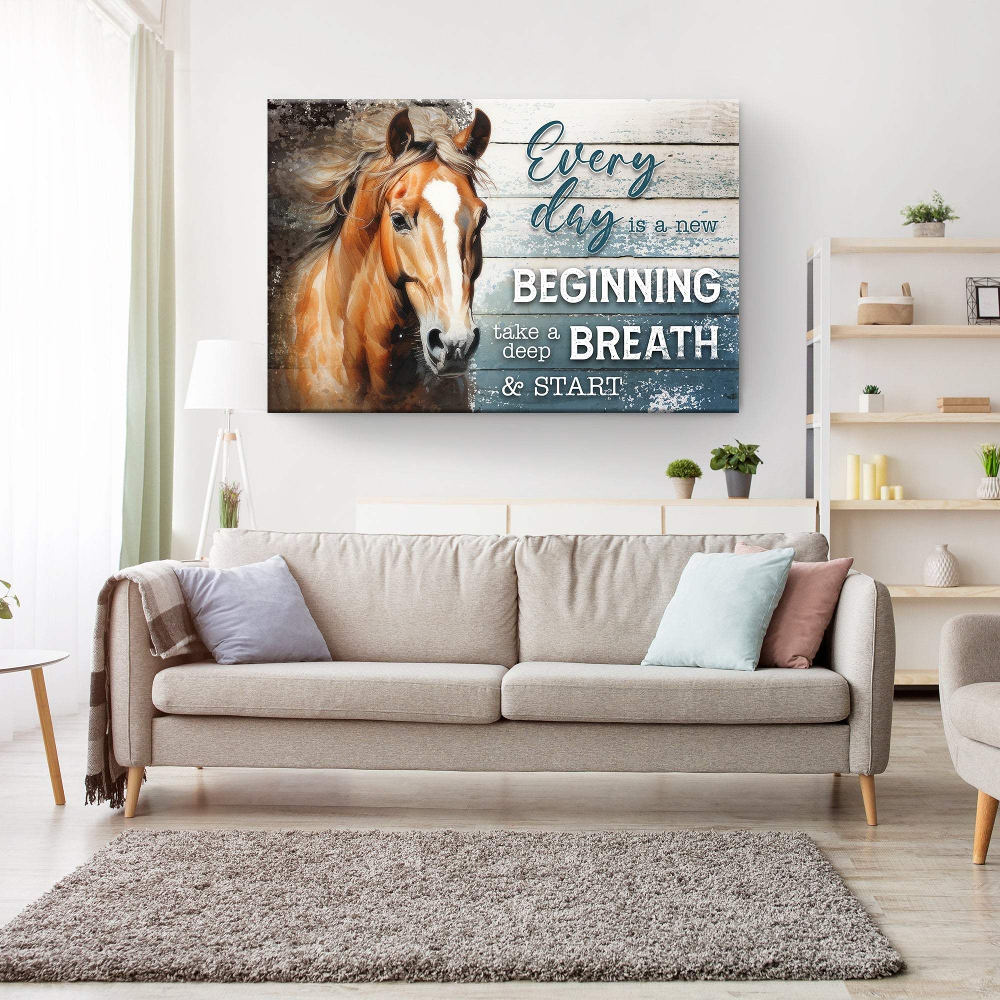 Everyday Is A New Beginning Faith Sign II - Tailored Canvases - Flyclothing LLC