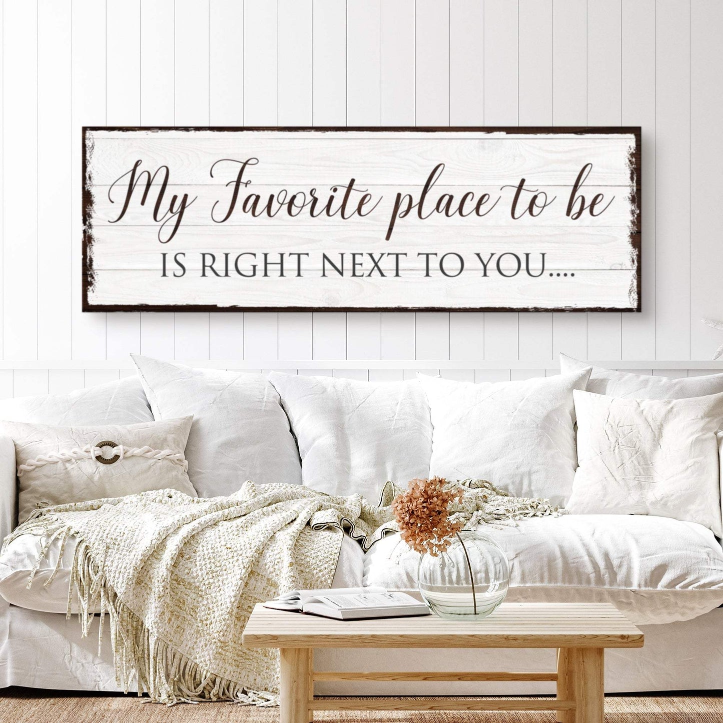 My Favorite Place In The World Is Next To You Sign III - Tailored Canvases - Flyclothing LLC