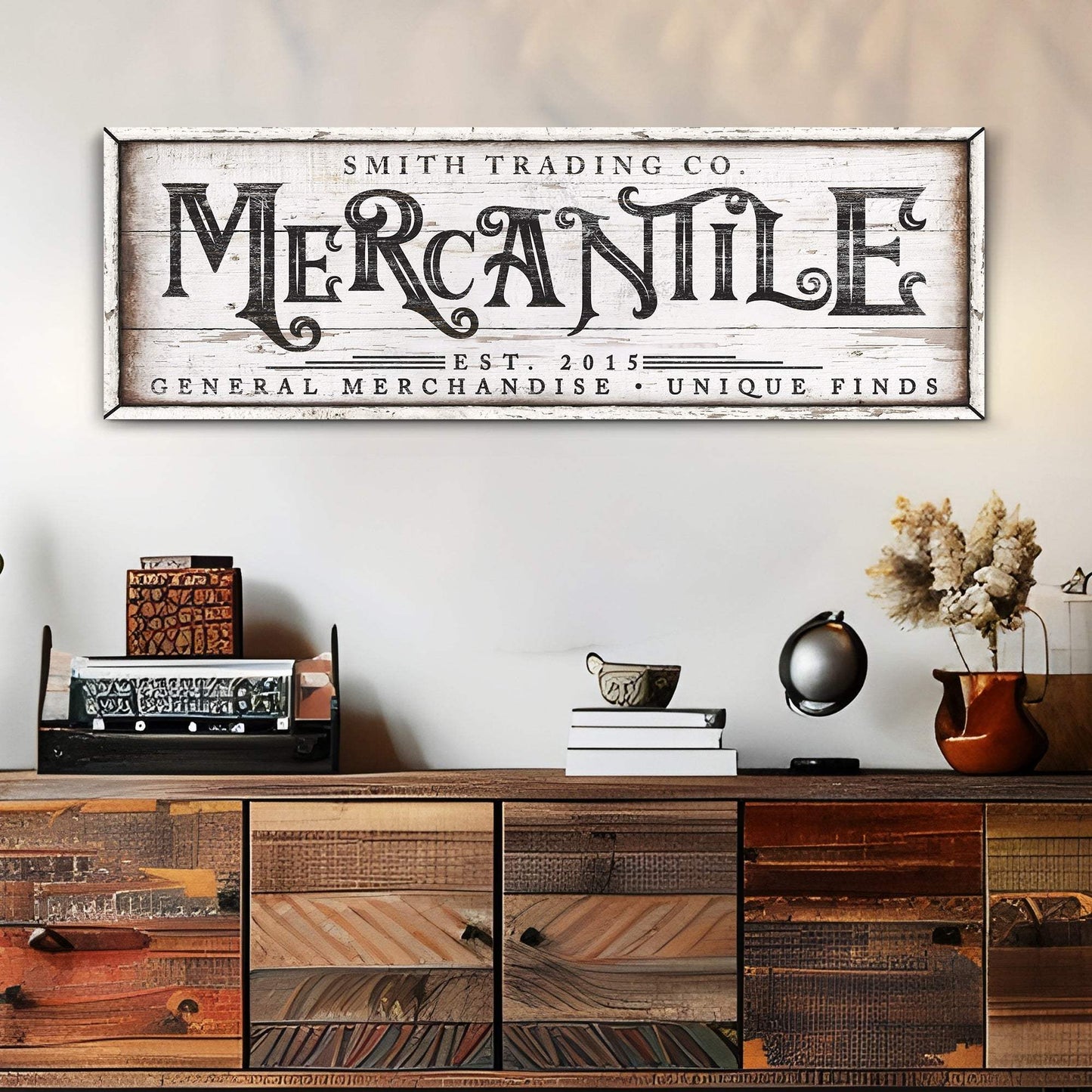 Personalized Mercantile Sign - Tailored Canvases - Flyclothing LLC