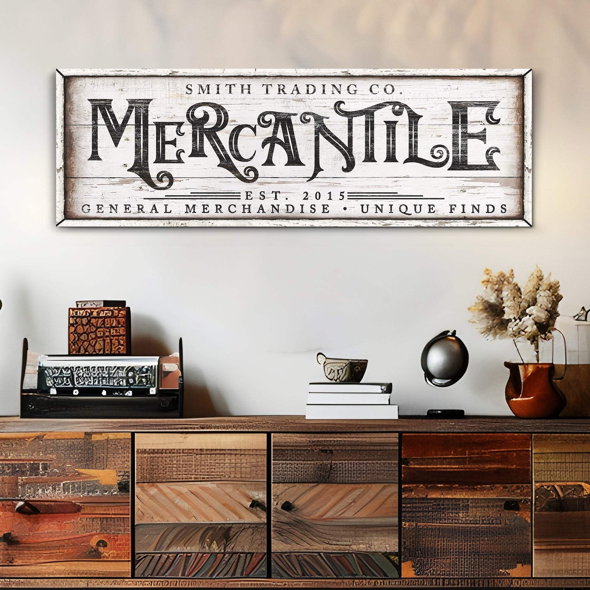 Personalized Mercantile Sign - Tailored Canvases - Flyclothing LLC