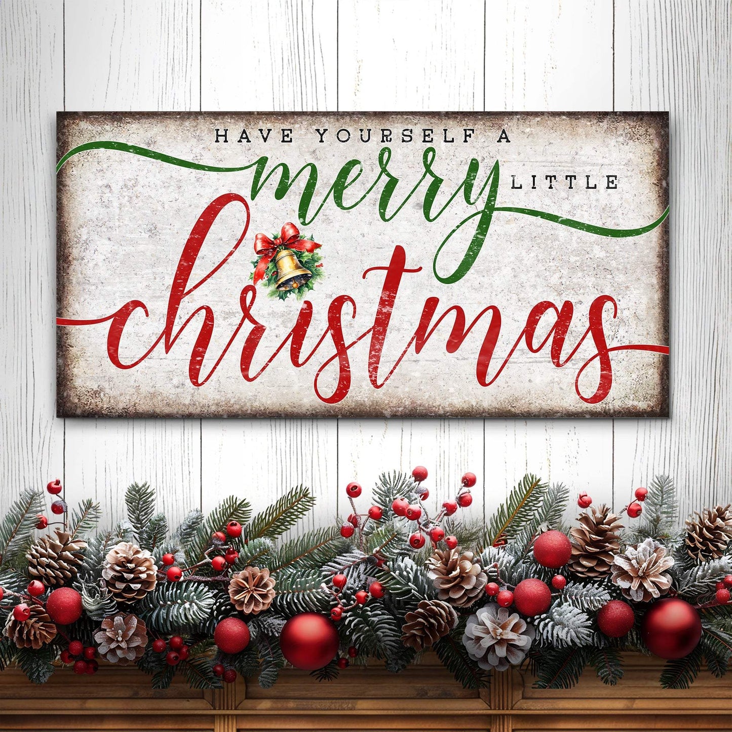 Have Yourself A Merry Little Christmas Sign XII - Tailored Canvases - Flyclothing LLC