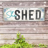 Personalized She Shed Sign XI - Tailored Canvases - Flyclothing LLC