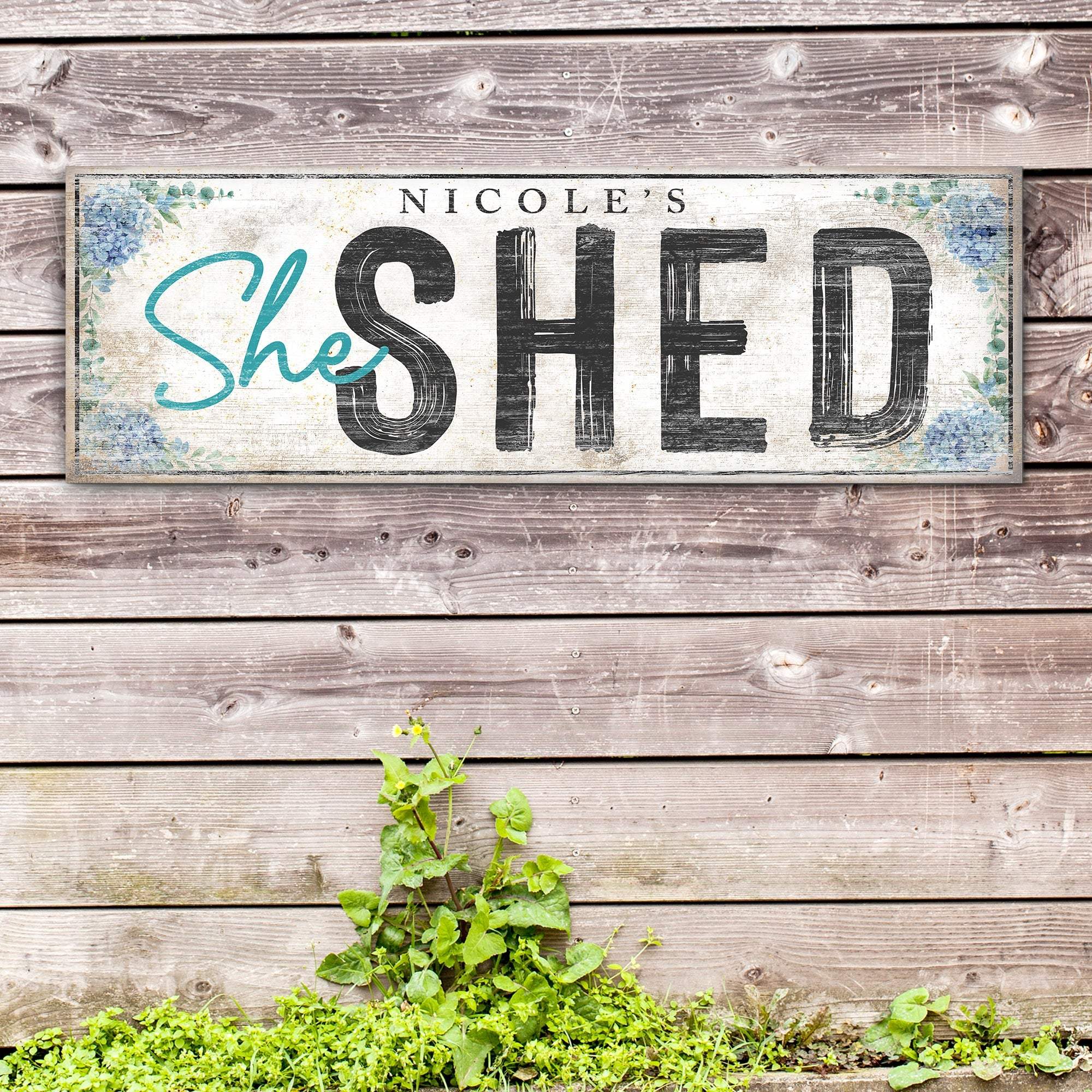 Personalized She Shed Sign XI - Tailored Canvases - Flyclothing LLC