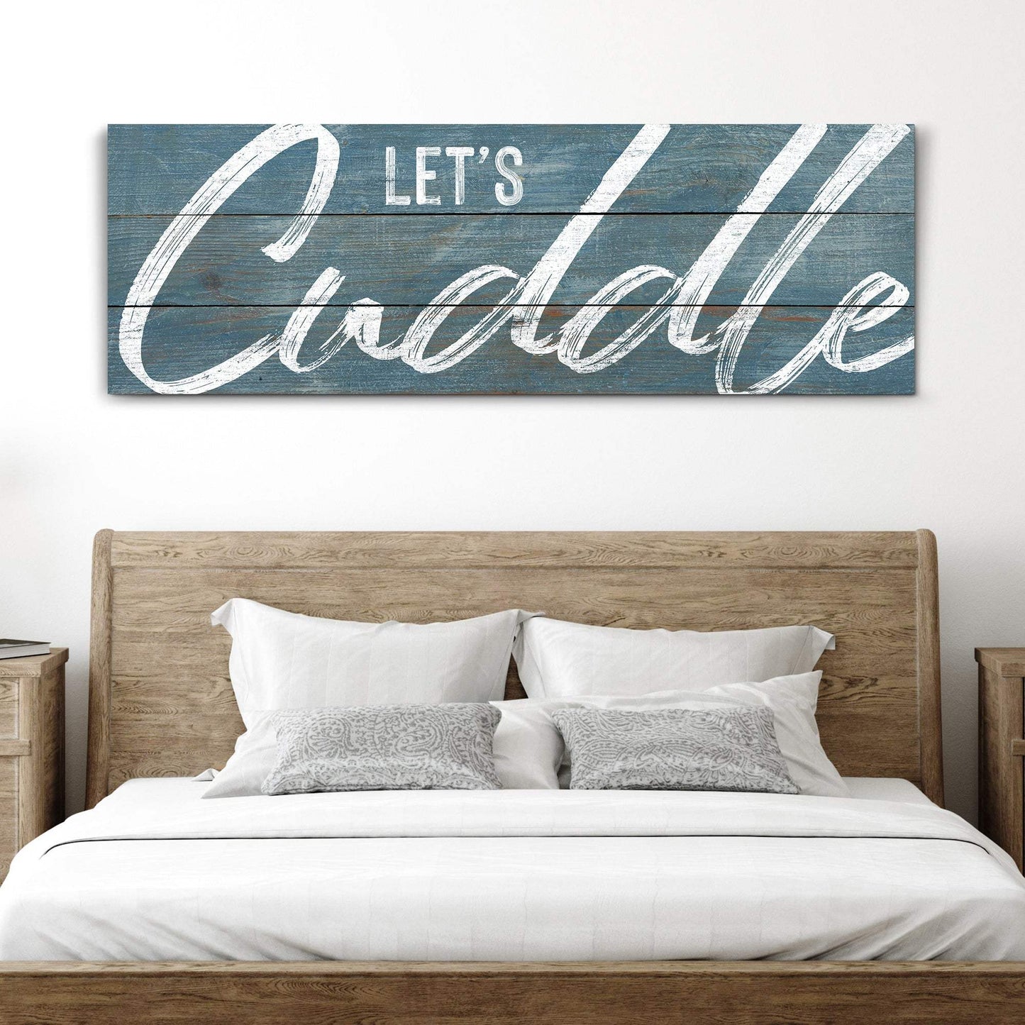 Let's Cuddle Sign - Tailored Canvases - Flyclothing LLC