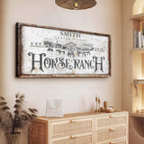 Rustic Vintage Horse Ranch Farmhouse Sign III - Tailored Canvases - Flyclothing LLC