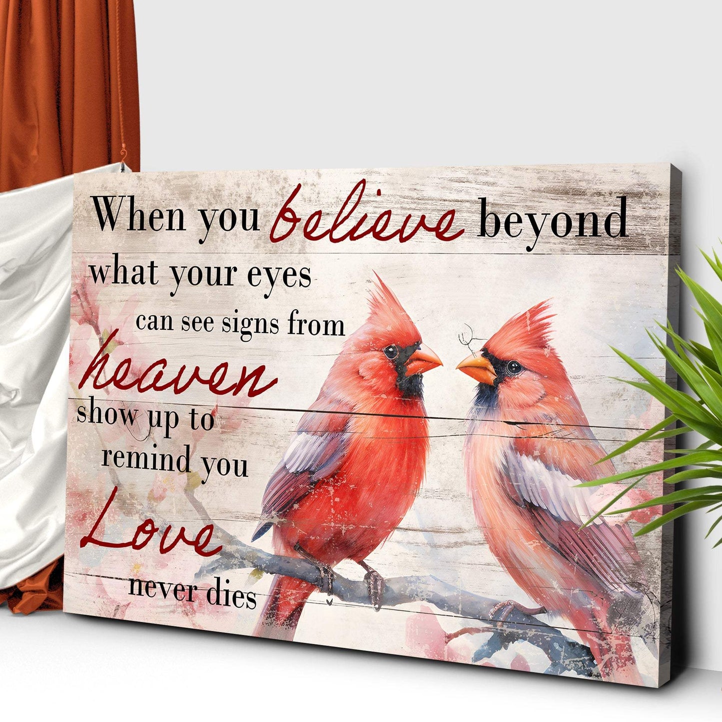 When You Believe What Your Eyes Can See Faith Sign - Tailored Canvases - Flyclothing LLC
