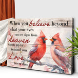 When You Believe What Your Eyes Can See Faith Sign - Tailored Canvases - Flyclothing LLC