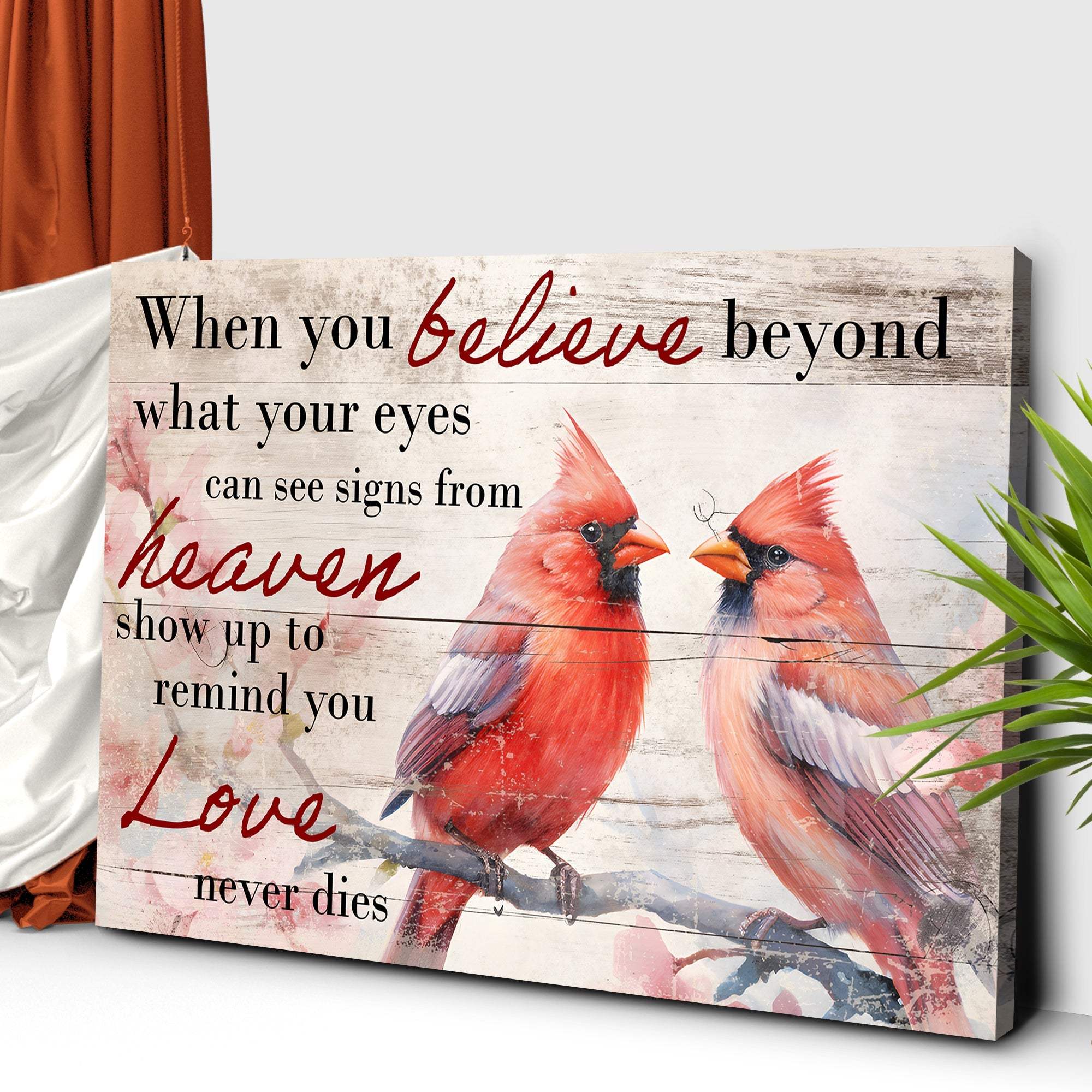 When You Believe What Your Eyes Can See Faith Sign - Tailored Canvases - Flyclothing LLC