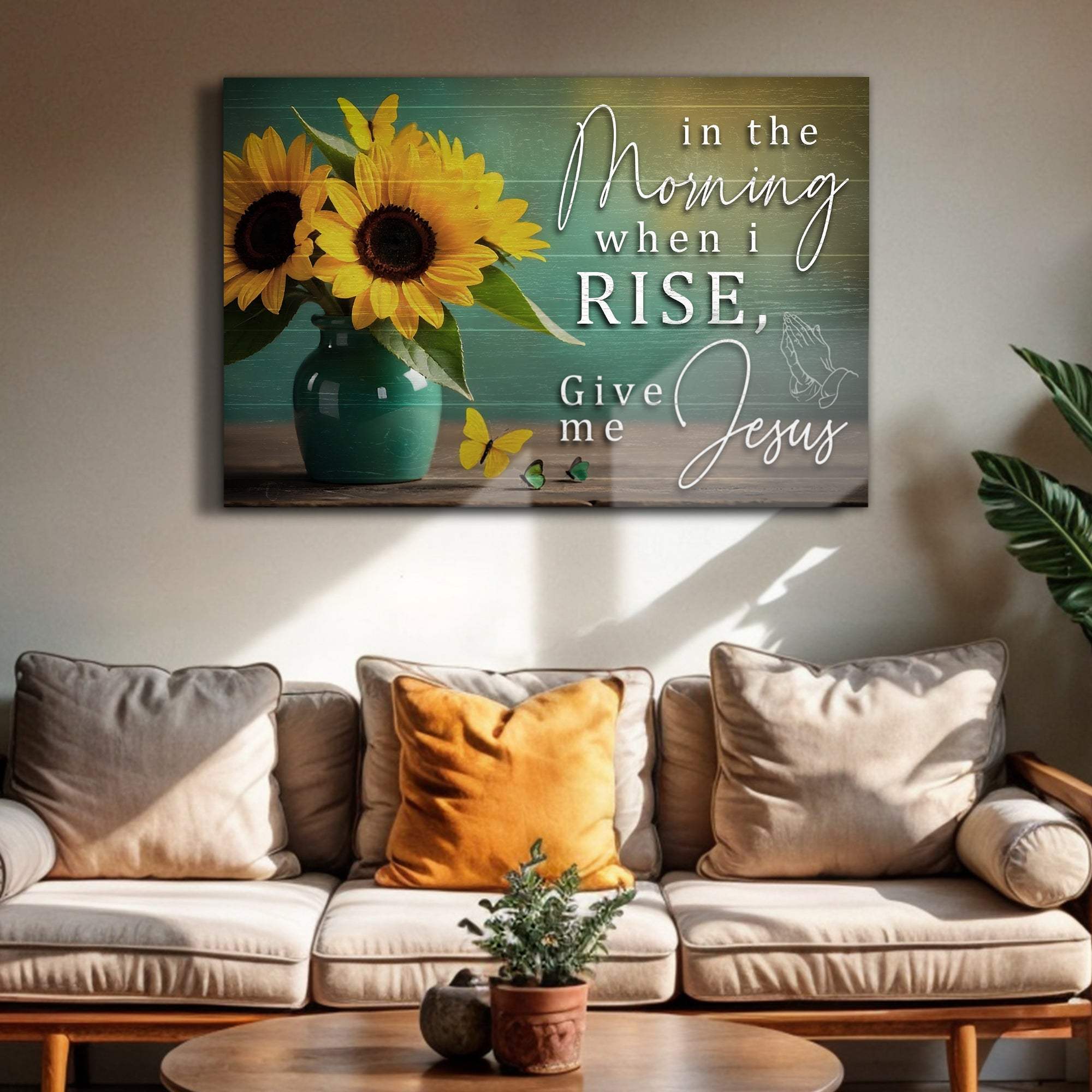 In The Morning, Give Me Jesus Faith Sign II - Tailored Canvases - Flyclothing LLC