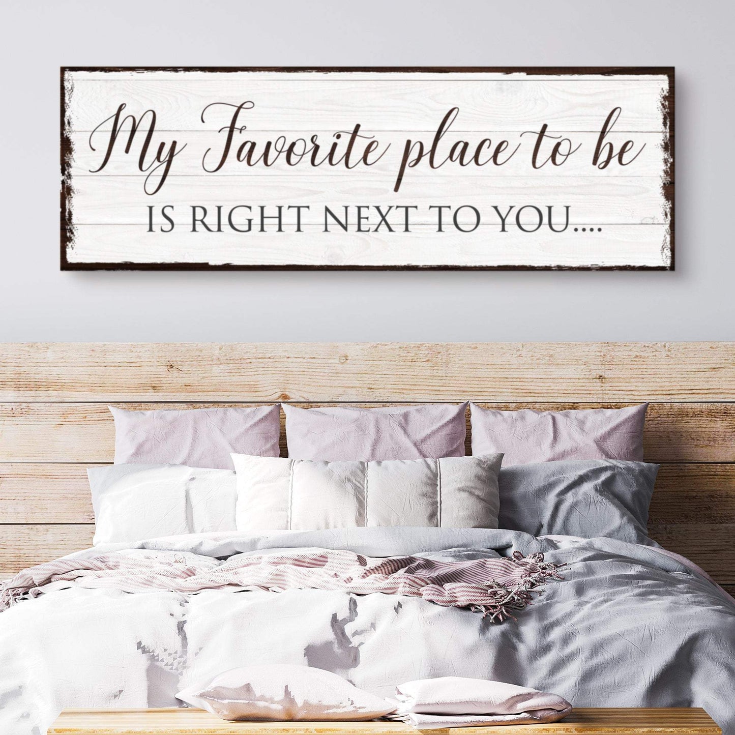 My Favorite Place In The World Is Next To You Sign III - Tailored Canvases - Flyclothing LLC