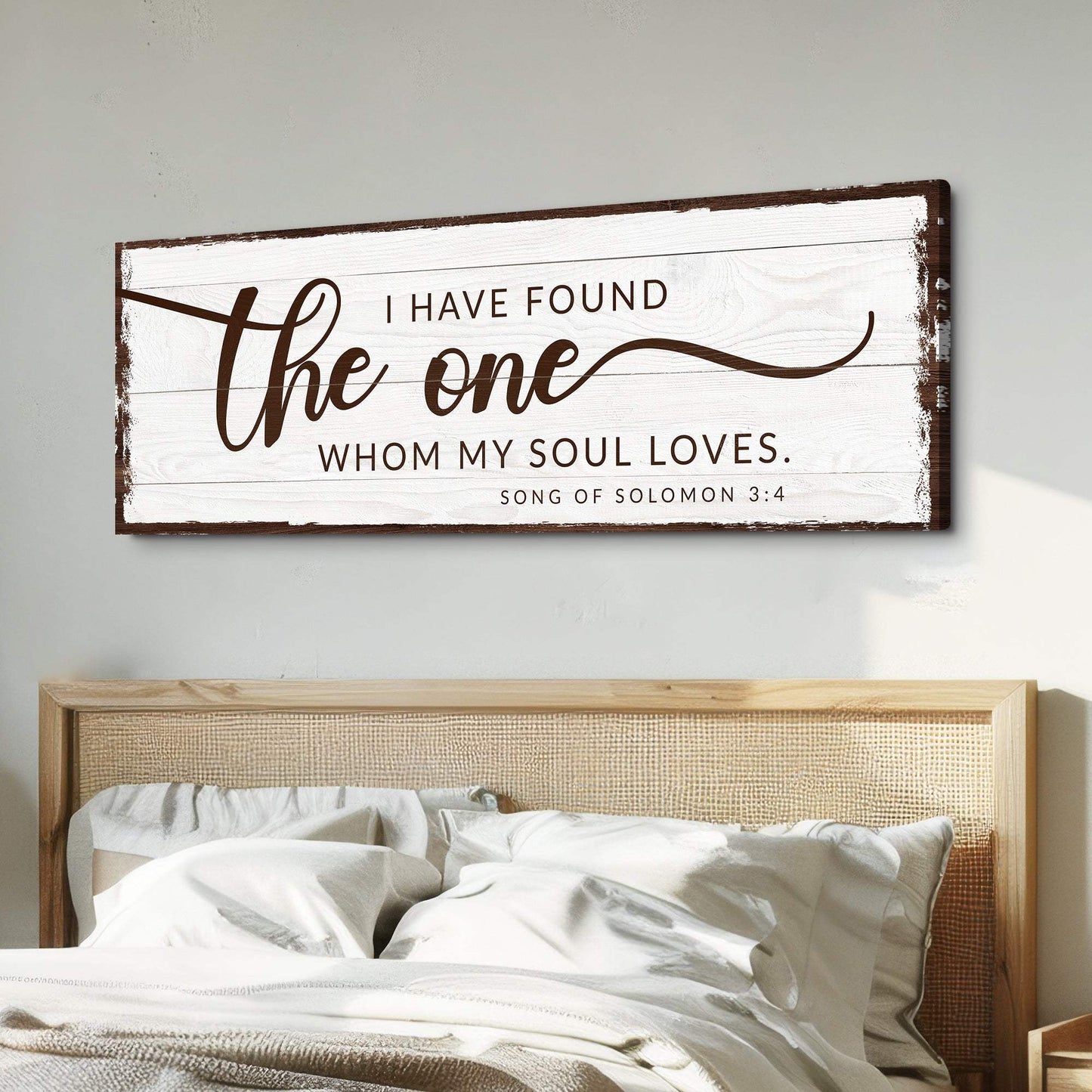 I Have Found The One Whom My Soul Loves Faith Sign - Tailored Canvases - Flyclothing LLC