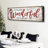It's The Most Wonderful Time Of The Year Christmas Sign III - Tailored Canvases - Flyclothing LLC