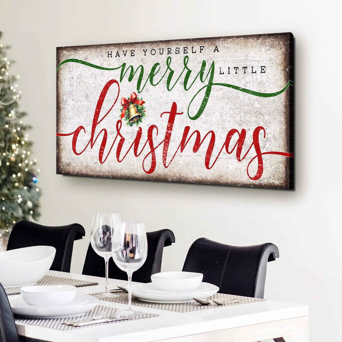 Have Yourself A Merry Little Christmas Sign XII - Tailored Canvases - Flyclothing LLC