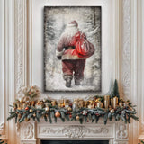 Vintage Christmas Santa Claus Wall Art III - Tailored Canvases - Flyclothing LLC