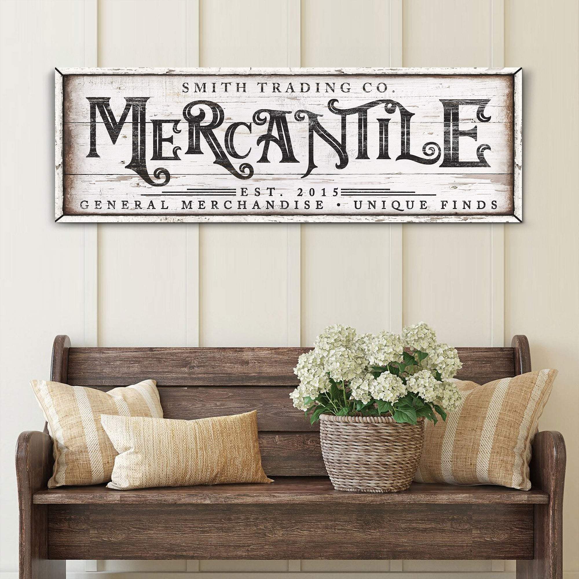 Personalized Mercantile Sign - Tailored Canvases - Flyclothing LLC