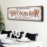 Hot Chocolate Christmas Bar Sign II - Tailored Canvases - Flyclothing LLC