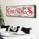 Vintage Merry Christmas Sign III - Tailored Canvases - Flyclothing LLC