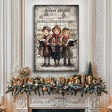 Vintage Christmas Carolers Wall Art III - Tailored Canvases - Flyclothing LLC