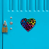 Acrylicious Rainbow Cheetah Print Heart Magnet by Onyx O - BodyCandy - Flyclothing LLC