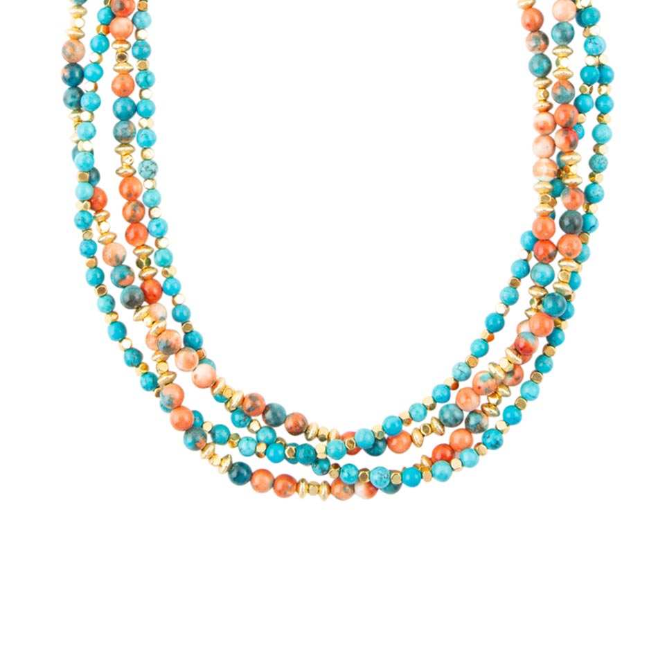 Mandarin Twist Statement Necklace - Barse Jewelry