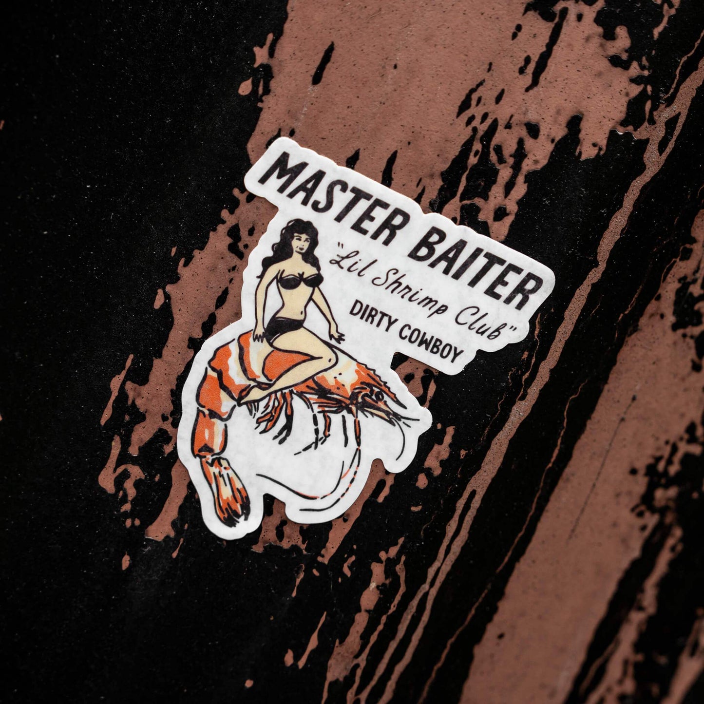 Master Baiter 'Lil Shrimp Club Decal Sticker - DIRTY COWBOY USA - Flyclothing LLC
