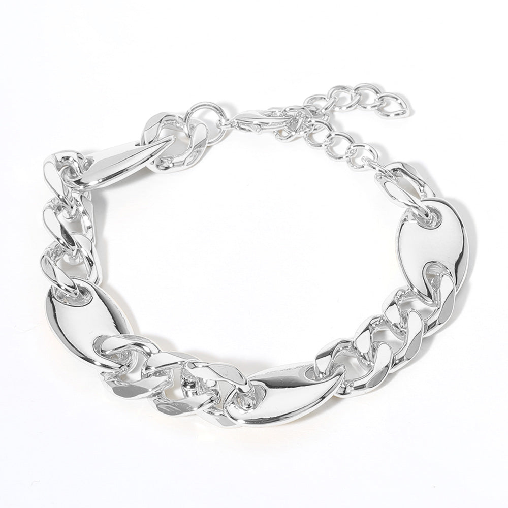 14K Gold Plated Mariner Link Chain Bracelet