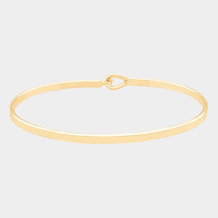 Brass Thin Metal Hook Bracelet - Madeline Love - Flyclothing LLC