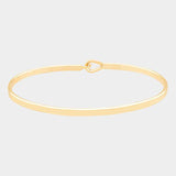 Brass Thin Metal Hook Bracelet - Madeline Love - Flyclothing LLC