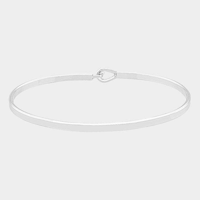 Brass Thin Metal Hook Bracelet - Madeline Love - Flyclothing LLC