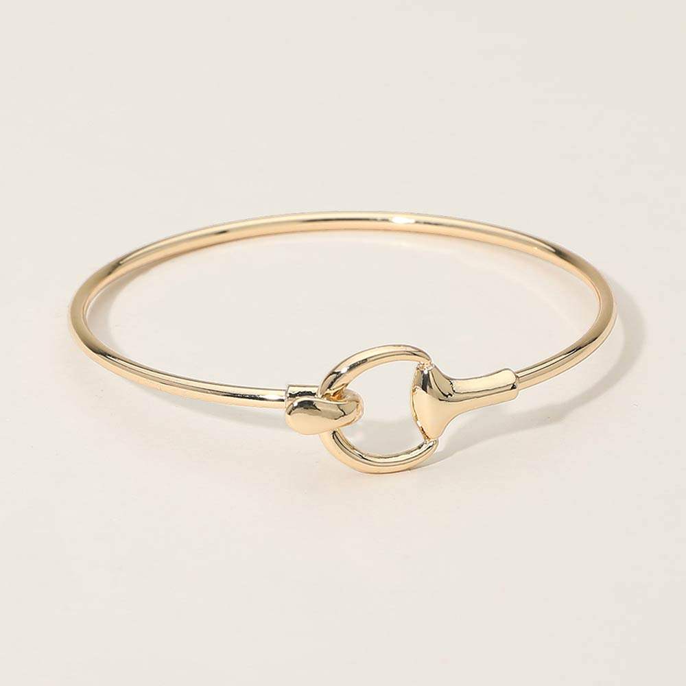 Metal Hook Bangle Bracelet - Madeline Love - Flyclothing LLC