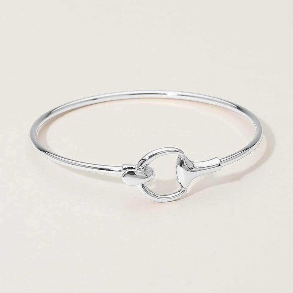 Metal Hook Bangle Bracelet - Madeline Love - Flyclothing LLC